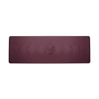 Yogi & Yogini Yogamatte PU Mondphasen aubergine