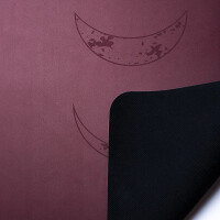 Yogi & Yogini Yogamatte PU Mondphasen aubergine