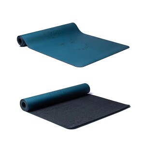 Yogi & Yogini Yogamatte PU Mondphasen petrol