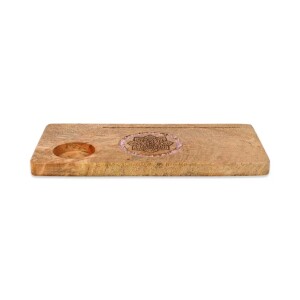 Phoenix Import 78478 Kartenhalter Mandala Rosenquarz Mangoholz