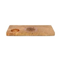Phoenix Import 78478 Kartenhalter Mandala Rosenquarz Mangoholz