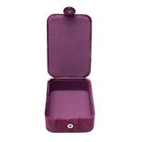 Phoenix Import Schmuck- / Tarotkästchen Samt lila mit Ganesha