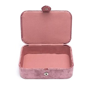 Phoenix Import Schmuck- / Tarotkästchen Samt altrosa...