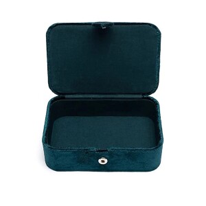 Phoenix Import Schmuck- / Tarotkästchen Samt petrol...