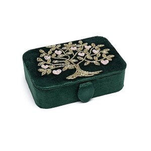 Phoenix Import Schmuck- / Tarotkästchen grün...