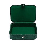 Phoenix Import Schmuck- / Tarotkästchen grün mit Lebensbaum und Herzen