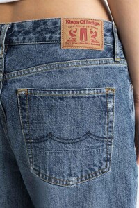 Kings Of Indigo Damen Hose Joan Ceky Blue Worn