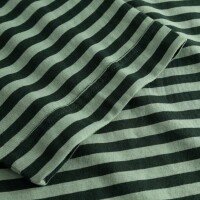 Dedicated Herren T-Shirt Stockholm Stripes Dark Green/ Granite Green