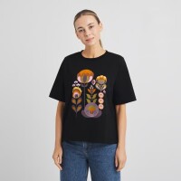 Dedicated Damen T-Shirt Vadstena Autumn Harvest Black