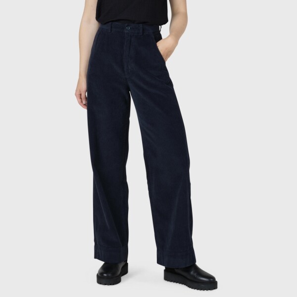 Klitmoller Collective Damen Hose Lydia Jumbo Corduroy navy