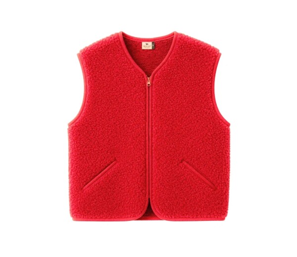 Alwero UNISEX Woll Weste POS coral
