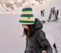 Alwero Unisex Mütze Fluff green/ecru OS