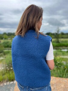 Alwero UNISEX Woll Weste POS blue