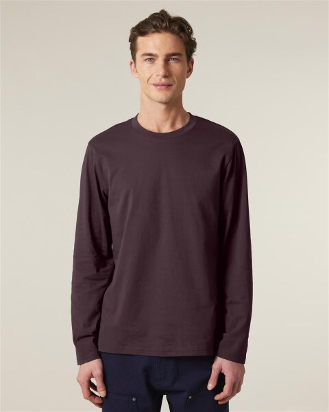 Stanley&Stella Unisex Longsleeve Creator 2.0 red brown