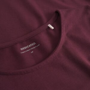Dedicated Damen Longsleeve Salmis Fig Red
