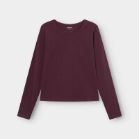 Dedicated Damen Longsleeve Salmis Fig Red