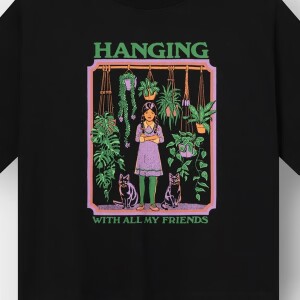 Dedicated Damen T-Shirt Vadstena Hanging with all my friends black