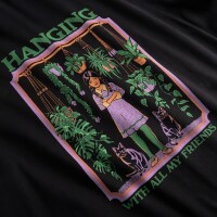 Dedicated Damen T-Shirt Vadstena Hanging with all my friends black