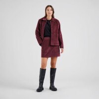 Dedicated Damen Rock Majorna Corduroy Fig Red