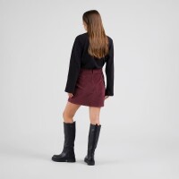Dedicated Damen Rock Majorna Corduroy Fig Red