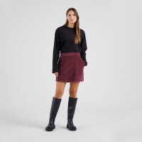 Dedicated Damen Rock Majorna Corduroy Fig Red