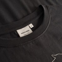 Dedicated Damen T-Shirt Vadstena Wild Horse Stitch charcoal
