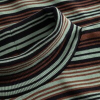 Dedicated Damen Longsleeve Malma irregular Stripes green