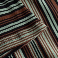 Dedicated Damen Longsleeve Malma irregular Stripes green