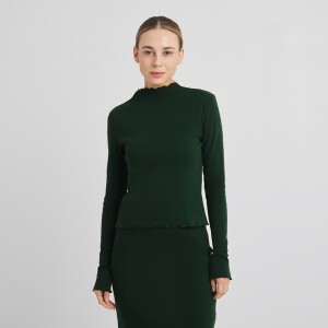 Dedicated Damen Longsleeve Ryd Dark Green