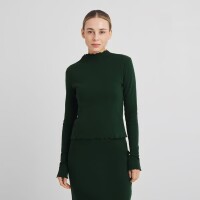 Dedicated Damen Longsleeve Ryd Dark Green