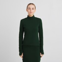 Dedicated Damen Longsleeve Malma dark green