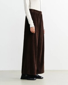 Rotholz Damen Hose Cord Flared Chocolate Brown
