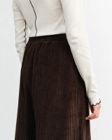 Rotholz Damen Hose Cord Flared Chocolate Brown