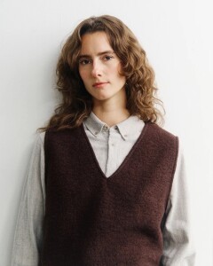Rotholz Damen Weste Cropped Rosewood Brown