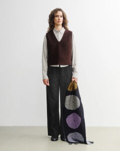 Rotholz Damen Weste Cropped Rosewood Brown