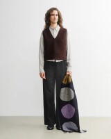 Rotholz Damen Weste Cropped Rosewood Brown