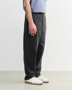 Rotholz Unisex Hose Ribbed Wide Faded black
