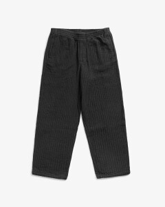 Rotholz Unisex Hose Ribbed Wide Faded black