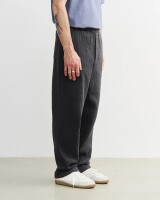 Rotholz Unisex Hose Ribbed Wide Faded black