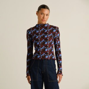 Dedicated Damen Longsleeve Ryd Retro Geo Multi