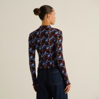 Dedicated Damen Longsleeve Ryd Retro Geo Multi