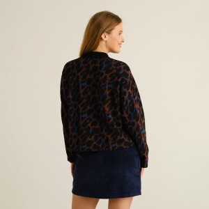 Dedicated Damen Pullover Limhamn Leopard Multi