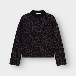 Dedicated Damen Pullover Limhamn Leopard Multi
