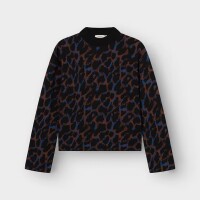 Dedicated Damen Pullover Limhamn Leopard Multi