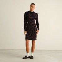 Dedicated Damen Kleid Lo Leopard Multi