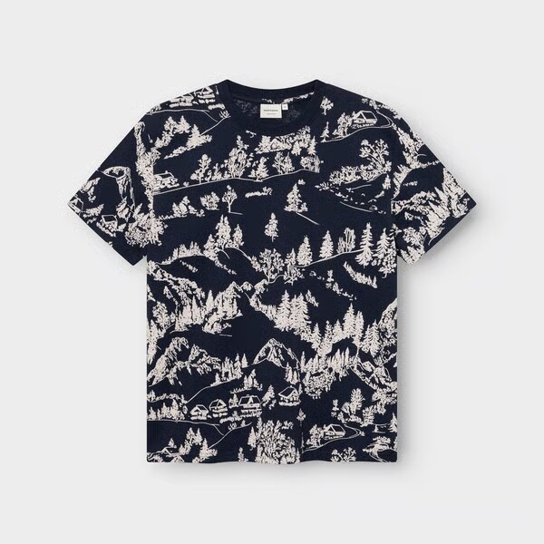 Dedicated Herren T-Shirt Stockholm Blue Hills Navy