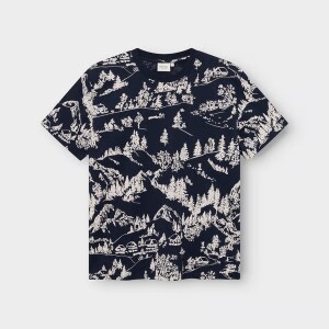 Dedicated Herren T-Shirt Stockholm Blue Hills Navy