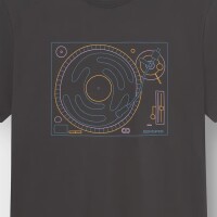 Dedicated Herren T-Shirt Stockholm Turntable Lines Charcoal
