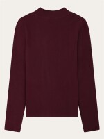 KnowledgeCotton Damen Pullover Rib Mock Neck 100076 Fig