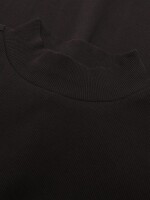 KnowledgeCotton Damen Pullover Rib Mock Neck 100076 Chocolate Torte